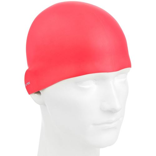 Picture of LEISURE SWIM CAP - SOLID REVERSE CAP (RED/SILVER)