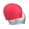 Picture of LEISURE SWIM CAP - SOLID REVERSE CAP (RED/SILVER)