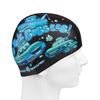 Picture of JUNIOR LEISURE SWIM CAP - SUBMARINE SILICONE PRINTED (BLACK)