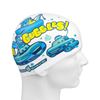 图片 JUNIOR LEISURE SWIM CAP - SUBMARINE SILICONE PRINTED (WHITE)