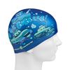 Picture of JUNIOR LEISURE SWIM CAP - SUBMARINE SILICONE PRINTED (BLUE)