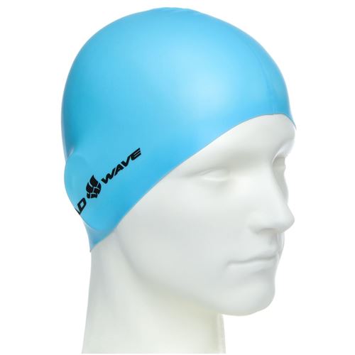 Mad Wave Blue Silicone Swim/shower Cap 