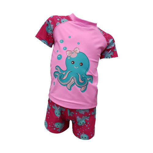 Picture of OCTOPUS GIRL SS-2-PCS PINK