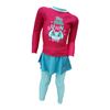 Picture of LITTLE BUNNY GIRL LS-2PCS PINK/TURQ