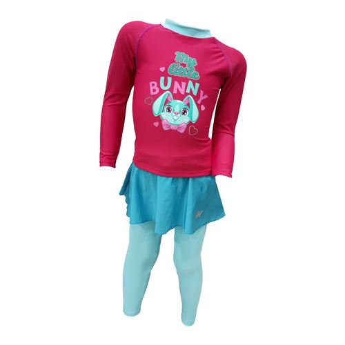 图片 LITTLE BUNNY GIRL LS-2PCS PINK/TURQ