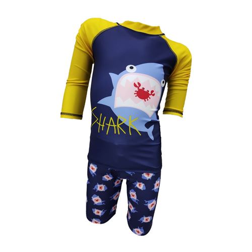 Picture of SHARK KID LS-2PCS NAVY/YELLOW