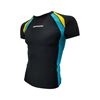 Picture of SOLID TEEN RASHGUARD BLACK/YELLOW/CYAN