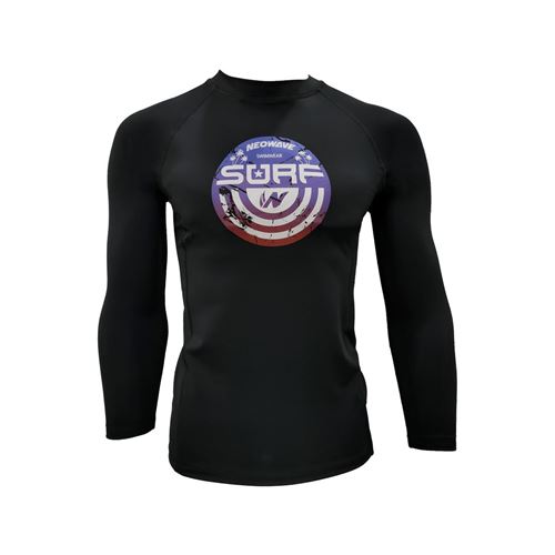 图片 CAPTAIN LS RASHGUARD BLACK/BLACK