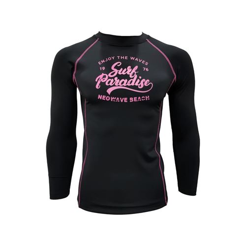 Picture of PARADISE LS RASHGUARD BLACK/PINK