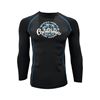 Picture of CALIFORNIA LS RASHGUARD BLACK/BLUE