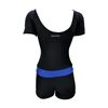 Picture of SLIP EASY TANKINI-1PC BLACK/BLUE