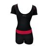 Picture of SLIP EASY TANKINI-1PC BLACK/PINK