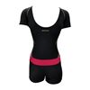 Picture of CLASSIC TANKINI 1PC SHORT SLEEVE BLACK/PINK