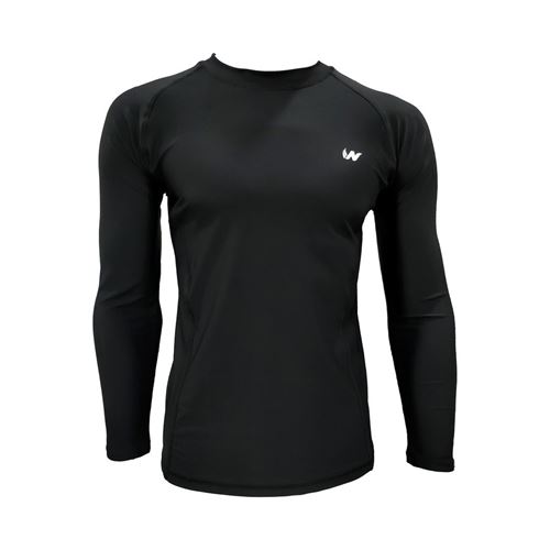 图片 WAVE LS RASHGUARD - BLACK/BLACK