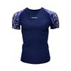 Picture of BLUE ABRACT SS RASHGUARD NAVY - TEENAGER