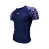 Picture of BLUE ABRACT SS RASHGUARD NAVY - TEENAGER