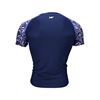 Picture of BLUE ABRACT SS RASHGUARD NAVY - TEENAGER