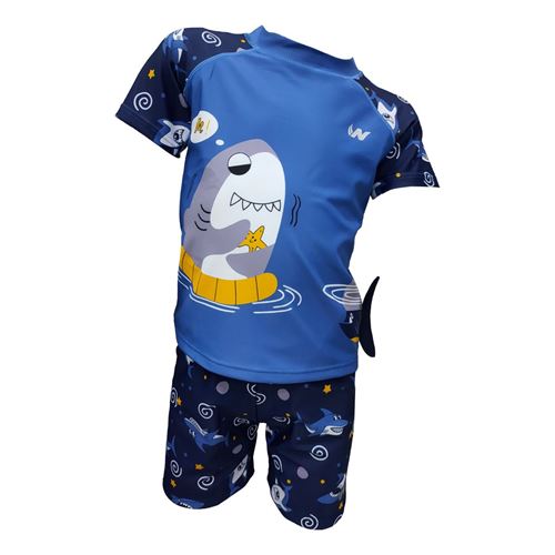 Picture of SWIM SHARK KID SS-2-PCS BLUE