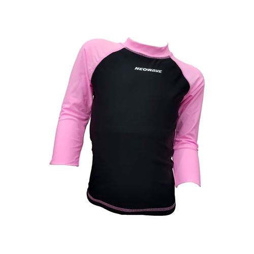 Picture of UNI KID LS RASHGUARD BLACK/PINK