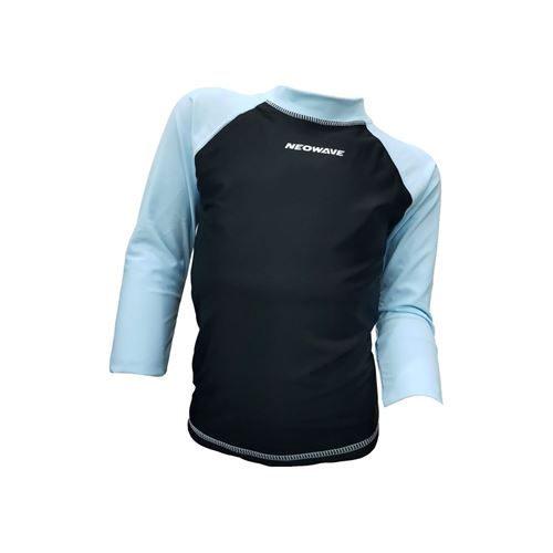 Picture of UNI KID LS RASHGUARD BLACK/BLUE