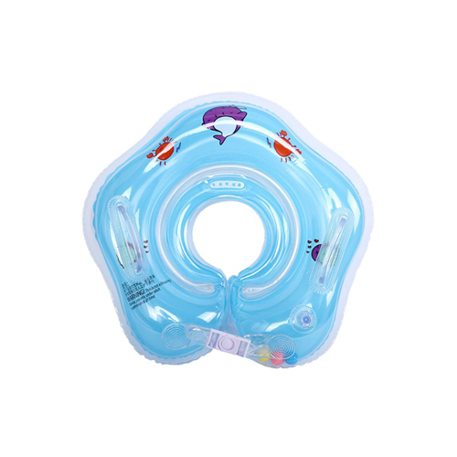 Picture of BABY SWIMMING INFLATABLE - BABY WOOBBIES SWIM RING NECK BLUE (0-18 MONTHS)