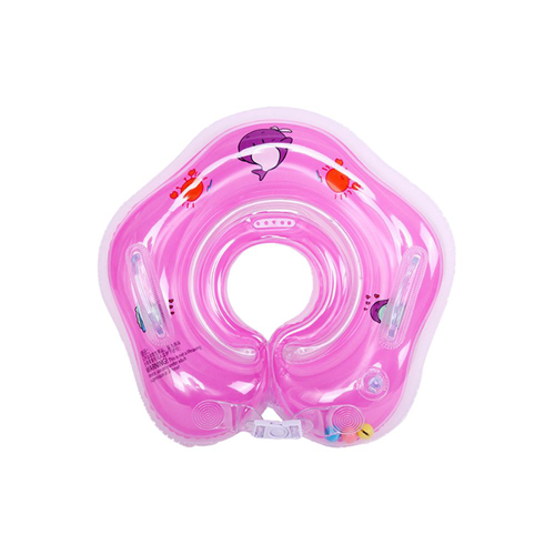 Picture of BABY SWIMMING INFLATABLE - BABY WOOBBIES SWIM RING NECK PINK (0-18 MONTHS)
