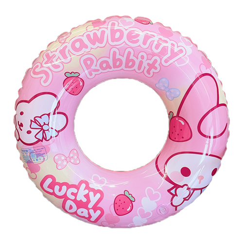 图片 KIDS SWIMMING INFLATABLE - STRAWBERRY RABBIT KIDS SWIM RING #70 (5-9 YR)