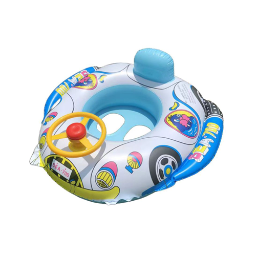 Picture of KIDS SWIMMING INFLATABLE REALEOS CAR SIT RIDE - WHITE BLUE CAR