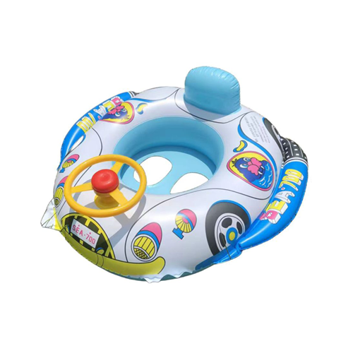 图片 KIDS SWIMMING INFLATABLE REALEOS CAR SIT RIDE - WHITE BLUE CAR