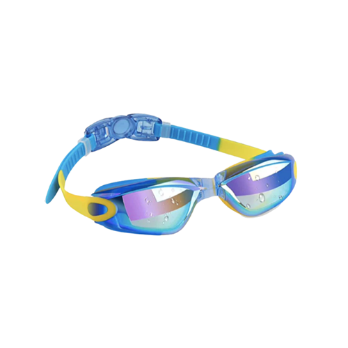 Picture of LEISURE GOGGLES - JUNIOR BLAST RAINBOW MIRROR - YELLOW/BLUE