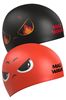 图片 JUNIOR LEISURE SWIM CAP - MADWAVE REVERSE ANGRY SWIMCAP - RED / BLACK
