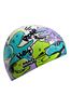Picture of JUNIOR LEISURE SWIM CAP - MADWAVE CARTOON DINO FUN SWIMCAP - WHITE