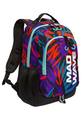 CITY BACKPACK TROPICAL - NAVY RED